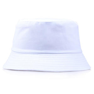 The KedStore Plain White Embroidery Aliens Foldable Bucket panama hat | TheKedStore