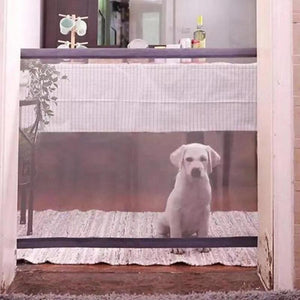 The KedStore Portable Pet Barrier Folding Breathable Mesh Net Dog Separation Guard Gate Pet Isolated Fence Enclosure Dog Safety Supplies