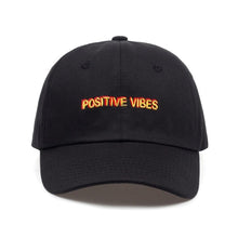 Load image into Gallery viewer, The KedStore Positive Vibes Embroidered Cotton Baseball cap