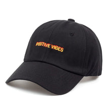 Load image into Gallery viewer, The KedStore Positive Vibes Embroidered Cotton Baseball cap