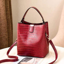 Load image into Gallery viewer, The KedStore Red / (30cm&lt;Max Length&lt;50cm) Crocodile Pattern Handbag Shoulder Messenger Bag