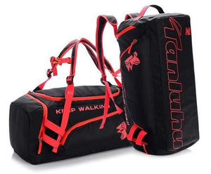 The KedStore Red and Black Hot Big Capacity Outdoor Training Gym Bag Waterproof Sports Bag