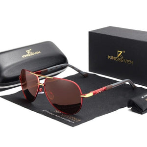 KINGSEVEN Vintage Aluminum Polarized Sunglasses | TheKedstore
