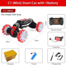 Load image into Gallery viewer, The KedStore RED C1 Mini 1B Hand Controlled Remote Control Stunt Car MINI 4WD RC | TheKedStore
