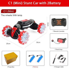 Load image into Gallery viewer, The KedStore RED C1 Mini 2B Hand Controlled Remote Control Stunt Car MINI 4WD RC | TheKedStore