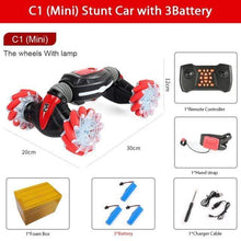 Load image into Gallery viewer, The KedStore RED C1 Mini 3B Hand Controlled Remote Control Stunt Car MINI 4WD RC | TheKedStore