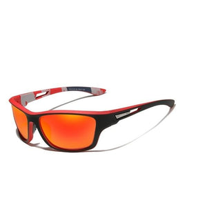 The KedStore Red KINGSEVEN Ultralight Frame Polarized Sunglasses Sports Style Square Sun Glasses | TheKedStore