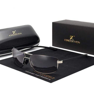 The KedStore Silver gray KINGSEVEN Brand Design Sunglasses Men Women Square Frame Gafas | TheKedStore
