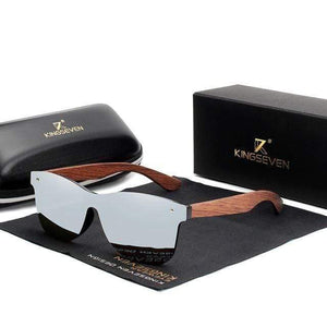 The KedStore Sliver bubinga wood KINGSEVEN Natural Wooden Sunglasses Men Polarized Sun Glasses Original Wood Oculos de sol masculino | TheKedStore