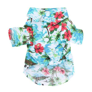 The KedStore Style H / XXL Summer Hawaiian Shirt / Printed Clothes For Dogs / Floral Beach Shirt Dog Puppy or Cat
