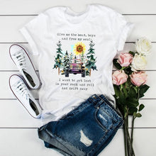 Load image into Gallery viewer, The KedStore Summer New 90 ’s Leopard Heartbeat Short Sleeve Printed T-Shirt Harajuku Graphics