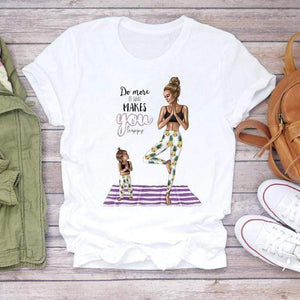 The KedStore Super Mom Print T-shirts Top