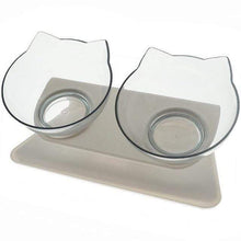 Load image into Gallery viewer, The KedStore Transparent Double Non-Slip Cat and Dog Plastic Bowl With Stand