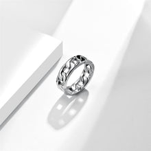 Load image into Gallery viewer, The KedStore U7 new men cuban link chain ring / 316l stainless steel band