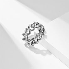 Load image into Gallery viewer, The KedStore U7 new men cuban link chain ring / 316l stainless steel band