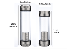 Load image into Gallery viewer, Vodka, Whiskey Infuser - Double Glass Wall Bottle with Stainless Steel Infuser Filter