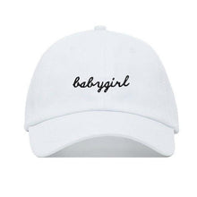 Load image into Gallery viewer, The KedStore White 2017 New babygirl Embroidered Adjustable Baseball Cap Hats Curved Bill Snapback Hats Hip Hop Dad Caps Trucker cap Gorras