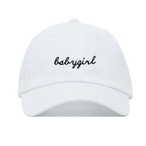 The KedStore White 2017 New babygirl Embroidered Adjustable Baseball Cap Hats Curved Bill Snapback Hats Hip Hop Dad Caps Trucker cap Gorras