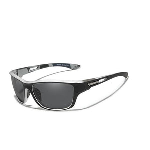 The KedStore White Black KINGSEVEN Ultralight Frame Polarized Sunglasses Sports Style Square Sun Glasses | TheKedStore