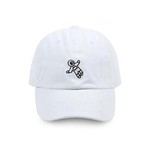 Load image into Gallery viewer, The KedStore White Embroidered baseball cap - adjustable cotton snapback hat / gorra de béisbol bordada