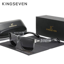 Load image into Gallery viewer, The KedStore White Gray / China KINGSEVEN Square Retro Gradient Polarized Sunglasses