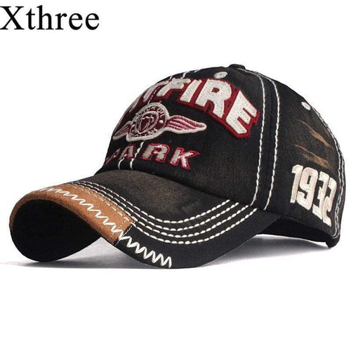 The KedStore Xthree New Baseball Cap Snapback SPITFIRE Embroidered Casual Cap Casquette Dad Hat