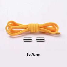 Load image into Gallery viewer, The KedStore Yellow No tie Shoelaces Round Elastic Shoe Laces For Sneakers Shoelace Quick Lazy Laces Shoestrings