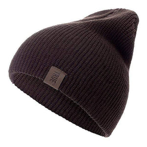 URGENTMAN Official Store (AliExpress) Coffee / 54cm-60cm Knitted Casual Beanie for Men & Women