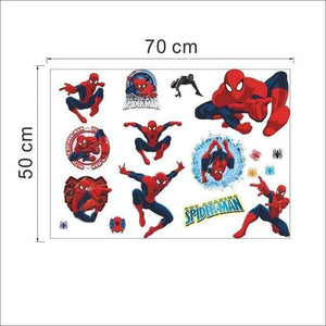 yiwu yifeibi factory customize Store (AliExpress) Y002 3D cartoon Spiderman Wall Decals Removable PVC Wall stickers