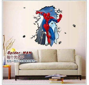 3D Spiderman Wall Decal / Removable PVC Wall sticker